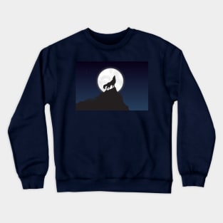 Wolf howling Crewneck Sweatshirt